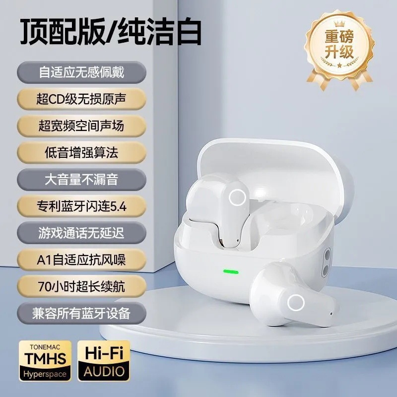 ミニ Bluetooth ヘッドセット超小型ワイヤレスノイズリダクション華強北工場 2025 新しい大電力と長いバッテリー寿命ヘッドセット|undefined