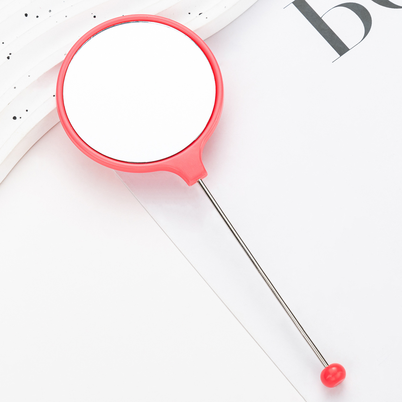 Espejo portátil de alta definición, espejo de mano, espejo de mano, espejo de maquillaje de mango especial para niñas