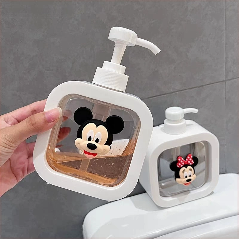 Cartoon capacious bottle, hand sanitizer, shower gel, shampoo, hard cover