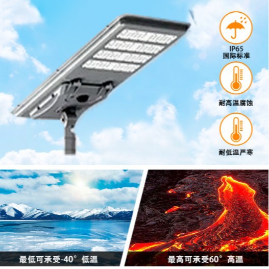 Lámparas solares exclusivas transfronterizas Caso de ingeniería de carreteras urbanas Perfil integrado Farola solar de aluminio
