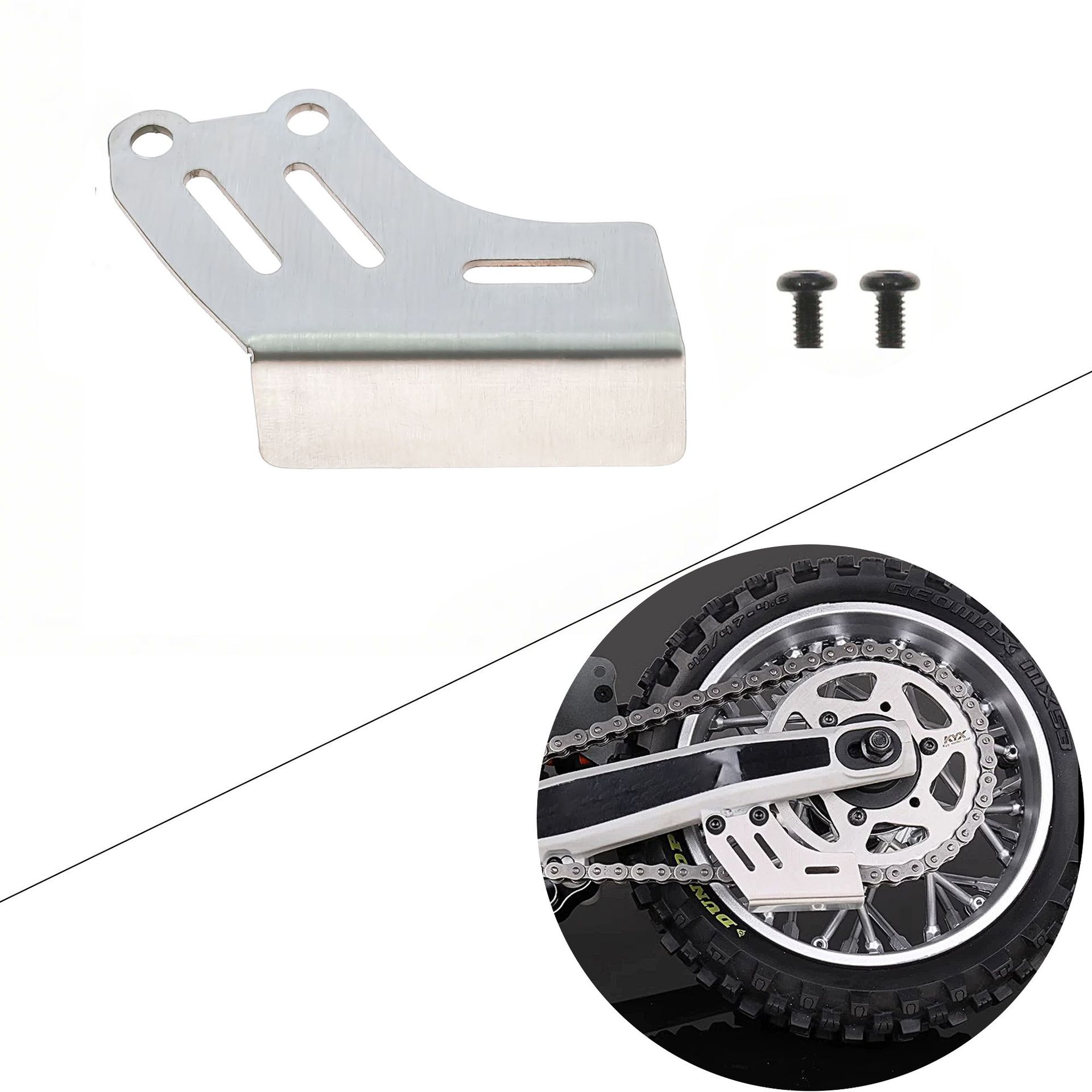 遥控模型车 Losi 1:4 Promoto MX 摩托车 不锈钢链条护板LY164