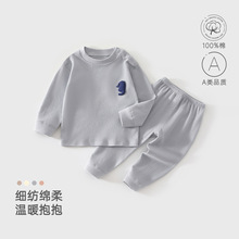 宝宝纯棉套装分体新款婴儿秋季套头长袖居家衣服内衣打底秋衣秋裤