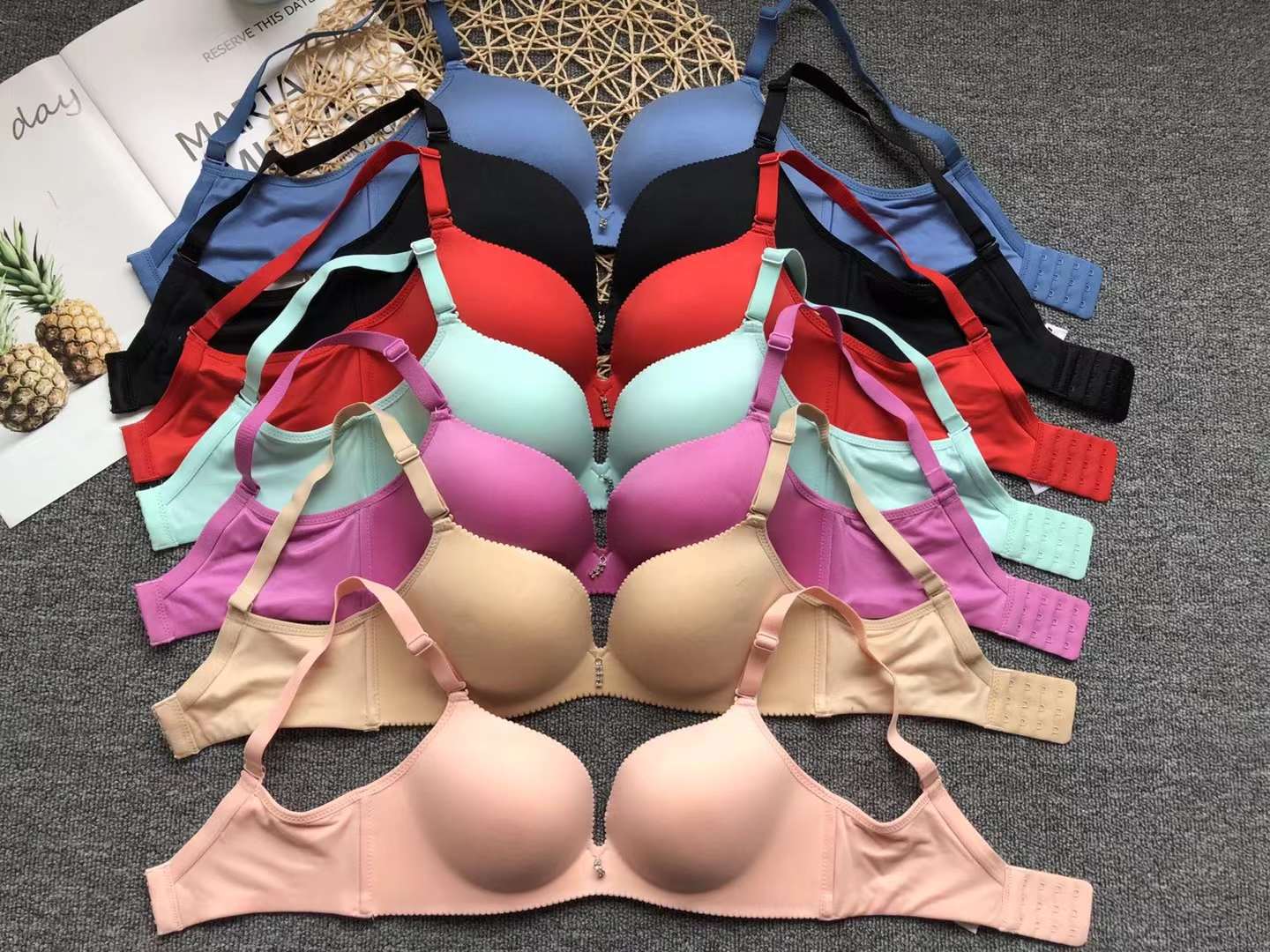 Nuevo brillante sujetador sin costuras de alta calidad belleza espalda chaleco inalámbrico sujetador ropa interior mujeres al por mayor