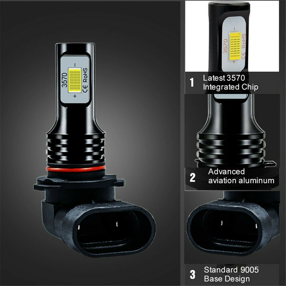 Para Chevrolet Silverado H11 + 9005 + 5202 Fog Lamp Kit 6000K White Headlight
