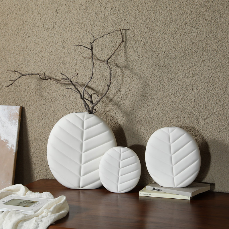 Blanco inswind de alto valor de la cara jarrón de flores de cerámica de arte flor seca flor de diseño decoración decoración del gabinete de vinos de sala de estar