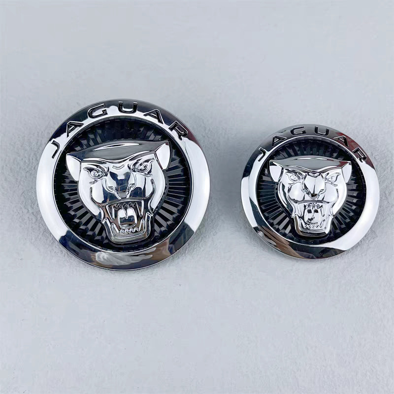 Suitable for Jaguar Car Logos Xexel Xf Xfl Xjl Fpace Front Grille Emblem and Round Jaguar Logo on the Front of the Car