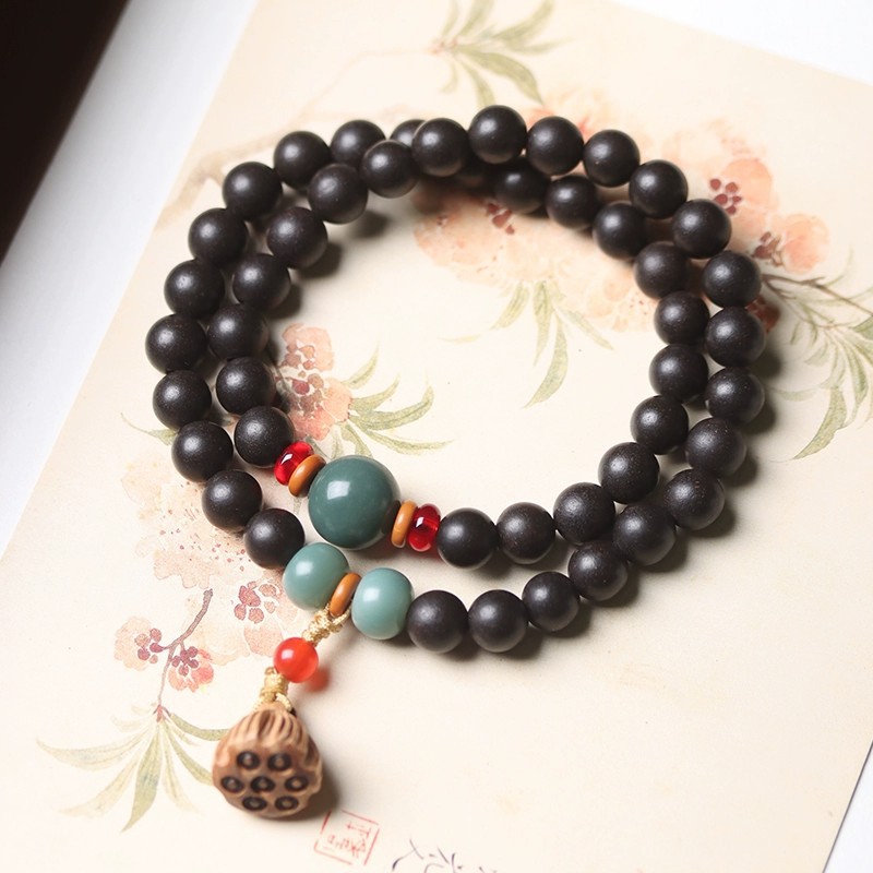 Trendy Fragrant Herbal Bracelet for Women with Ethnic Style, Wholesale Ancient Fragrance Beads Bracelet for Men
