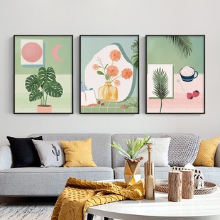 Modern Art Fresh Landscape Living Room Painting Sofa Background Wall Restaurant Mural Nordic ins Decorative Painting