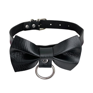 Cross-border Choker bow collar leather neckband necklace clavicle chain rock punk necklace neck factory direct sales