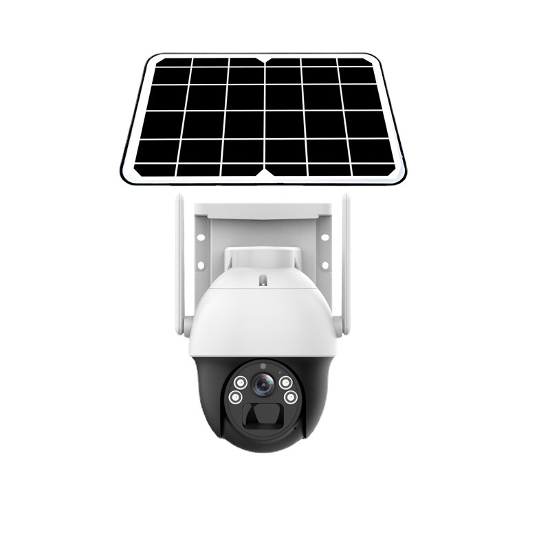 4g太阳能监控摄像头户外家用远程手机电池监控摄像机一体无需网络
