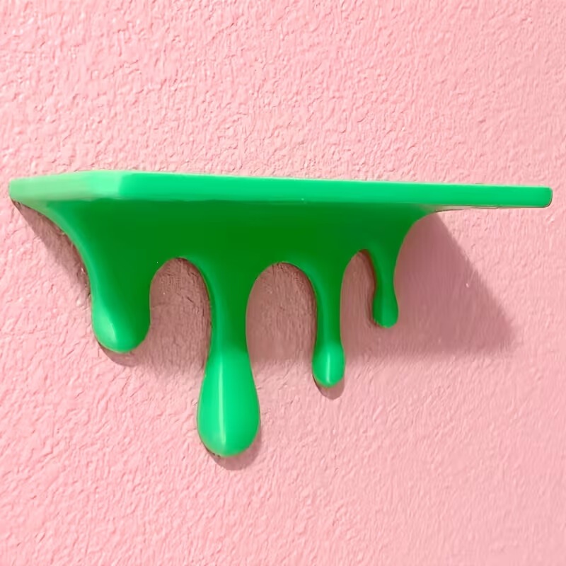 Cross-Border Hot-Selling Product Drip Shelf (Melting Wall Shelf) Creative Melting Wall Display Shelf