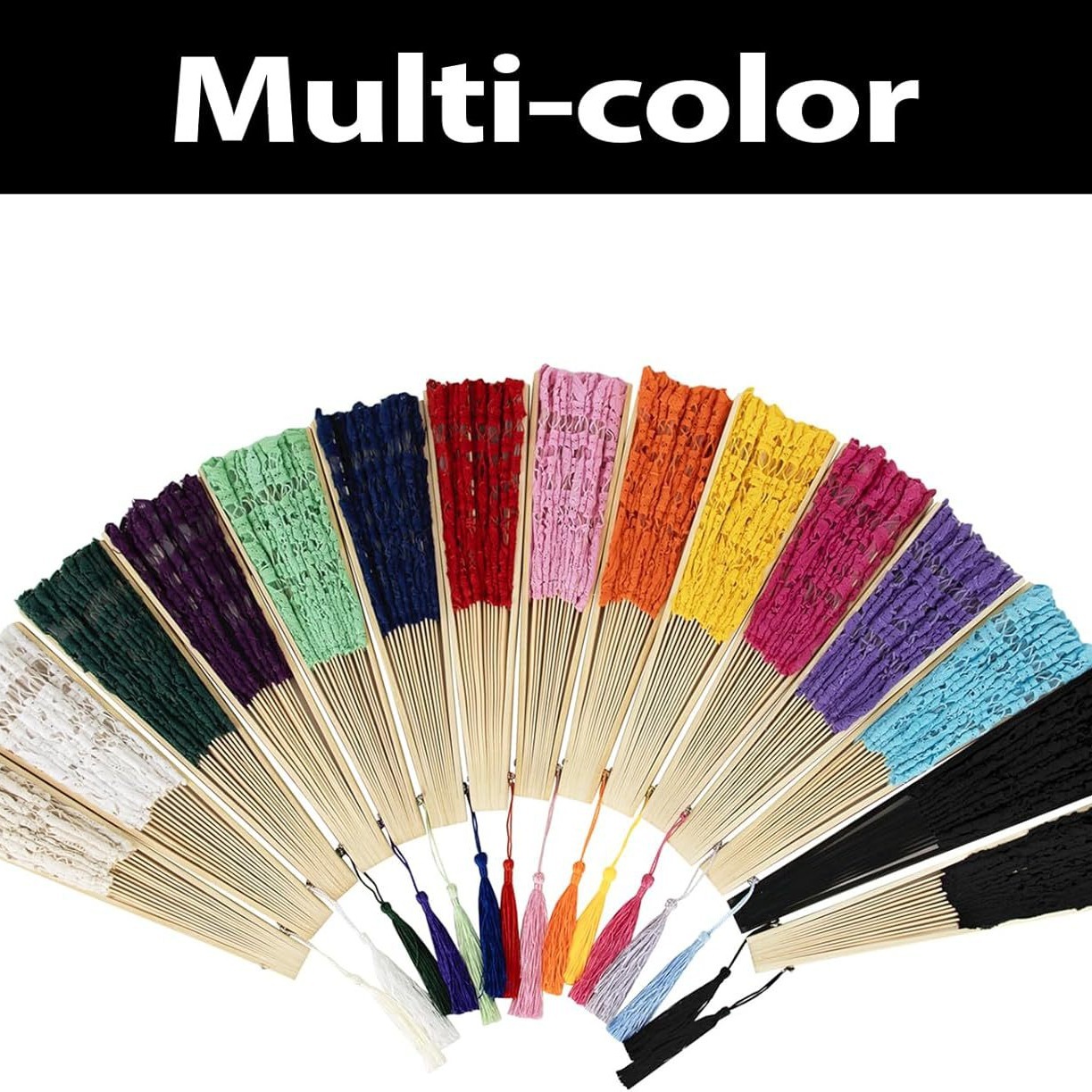 Hay 21CM 27CM ventilador plegable de corte retro bambú y madera de encaje ventilador plegable de boda blanca de alta calidad