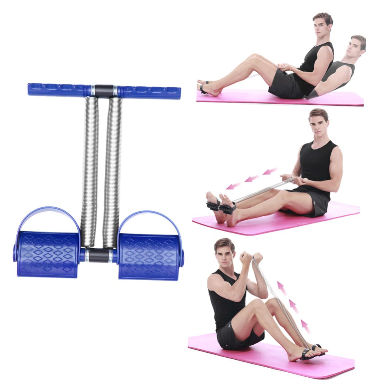 Dispositivo de tracción de pedal de resorte multifuncional transfronterizo, dispositivo de abdominales de fitness ajustable, hombro abierto, hermoso artefacto de espalda