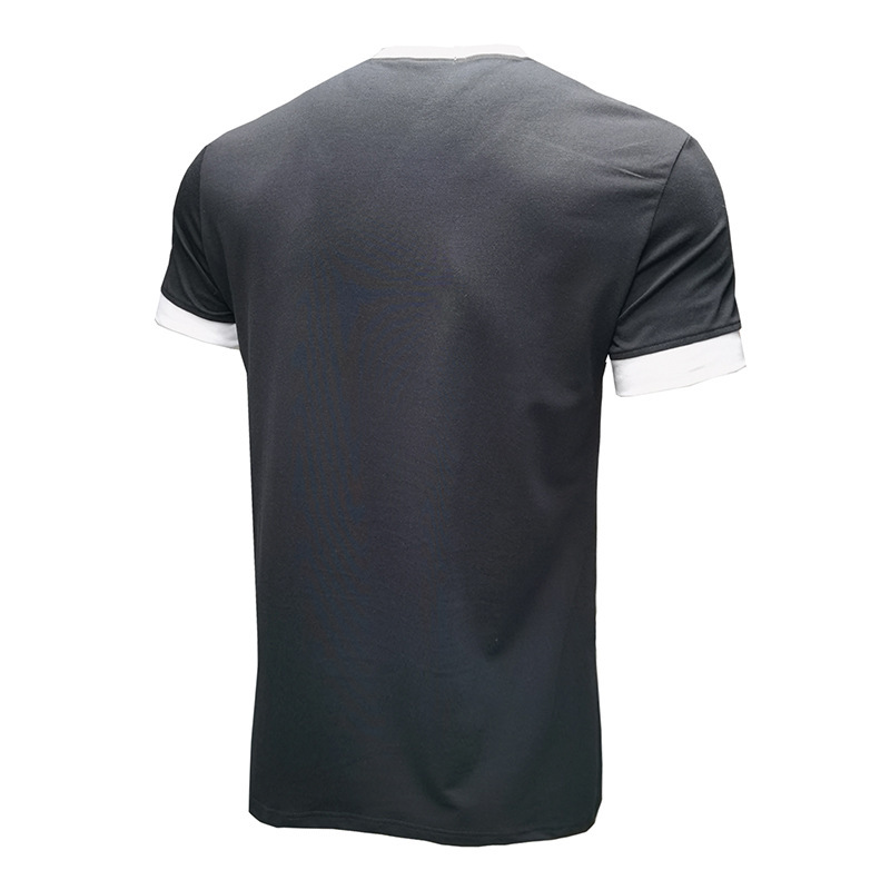 Sommer Neue Europäische und Amerikanische männer Casual Vielseitig Kurzarm T-shirt Rundhals Einreiher Top_voghion.com