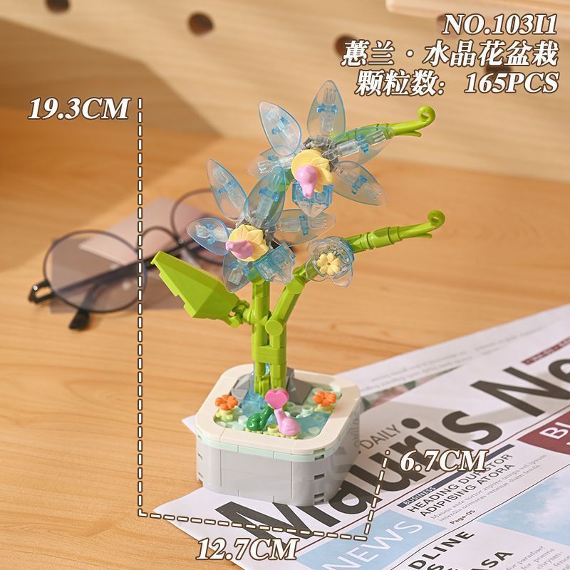 Compatible con insectos, alta vida marina, flores, plantas, bloques de construcción, plantas en maceta, puzzle, juguetes, joyas, adornos