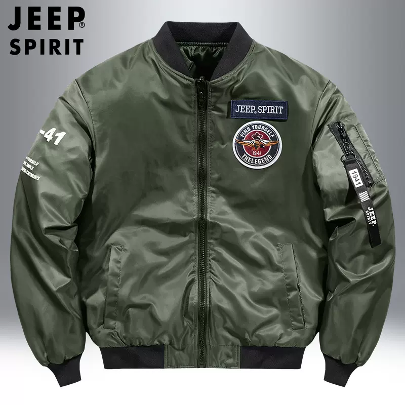 男装秋冬新款双面穿飞行服男士青年休闲飞行员加棉夹克衫男6621男