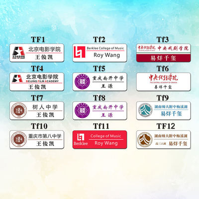 TF boy现货款明星名扎王俊凯/王源/易烊千玺学院胸针|ms