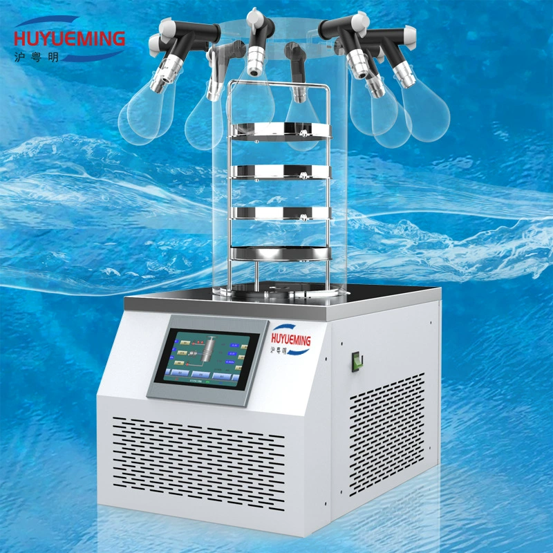 Многоканальный подвесной сублимационный сушитель для бутылок FD-1C-50 Слой образца Φ200 мм × 4 Площадь 0,12 ㎡