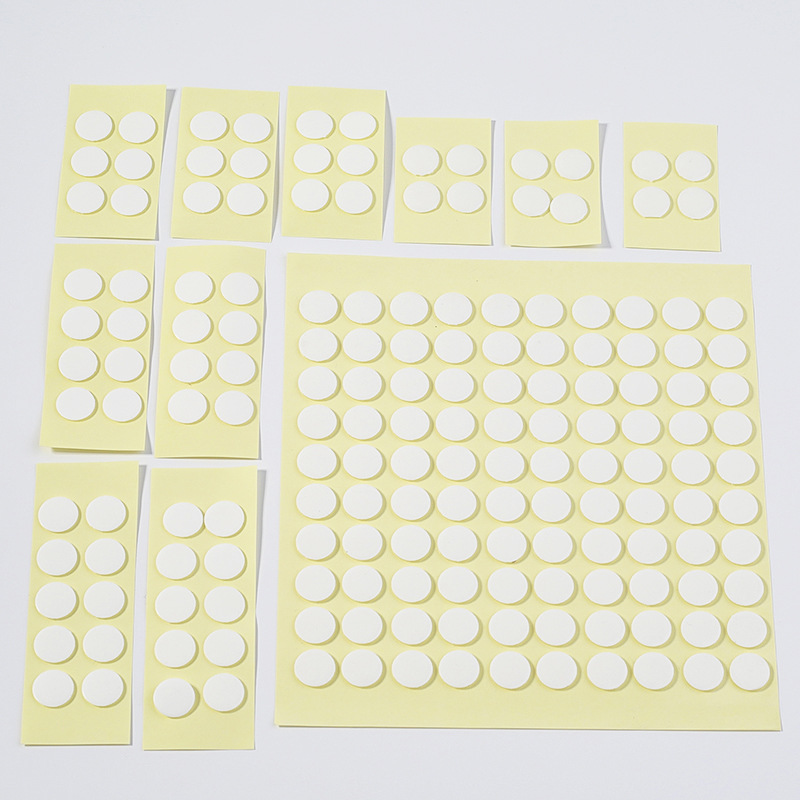 Transparente redondo acrílico adhesivo de doble cara punto extraíble sin costura nano adhesivo etiqueta engomada de la taza de agua decoración del coche Decoración