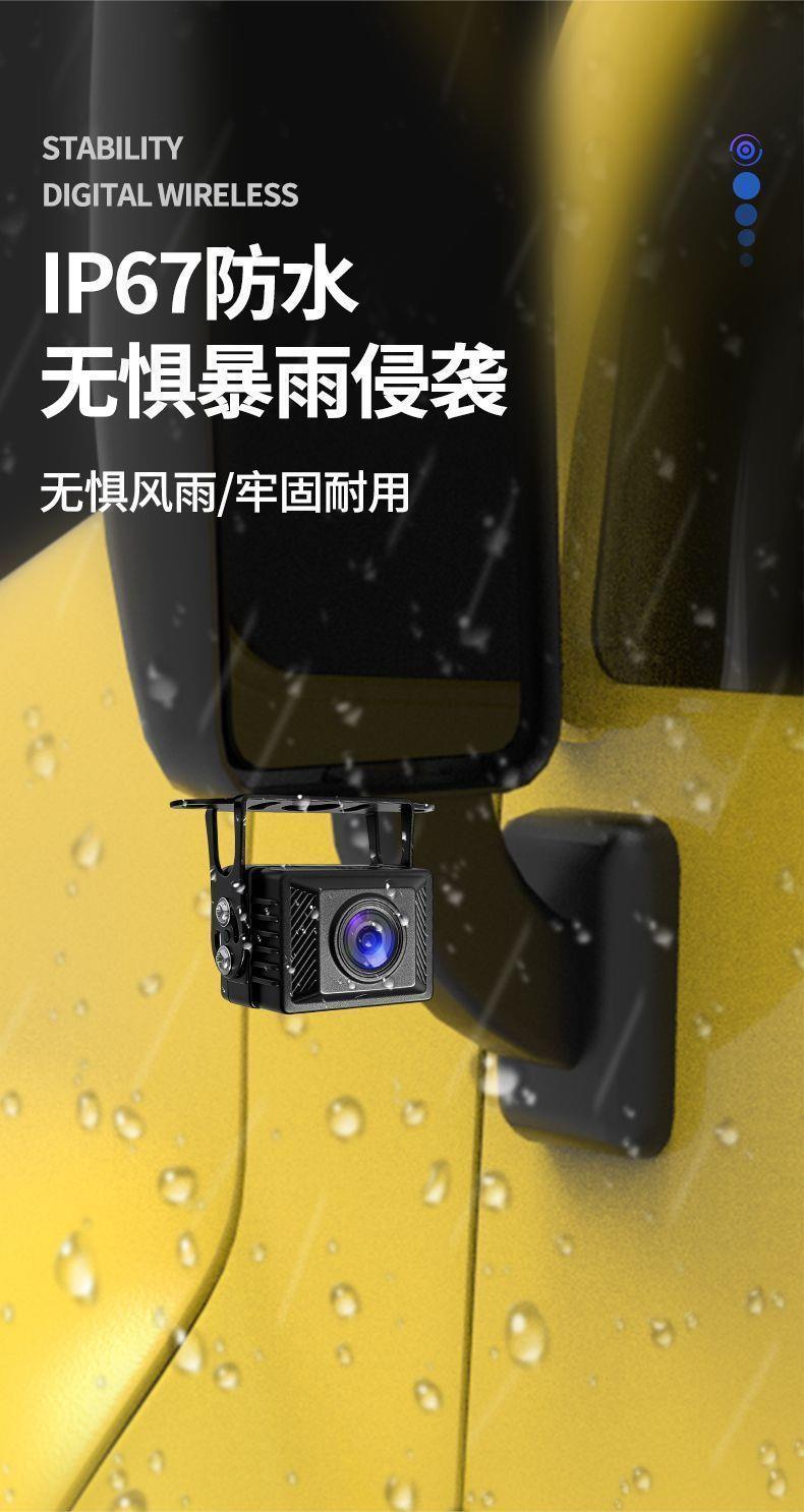 Truck dashcam recorder with reverse camera, four-channel monitoring for trucks, 1080p high-definition display, in-car