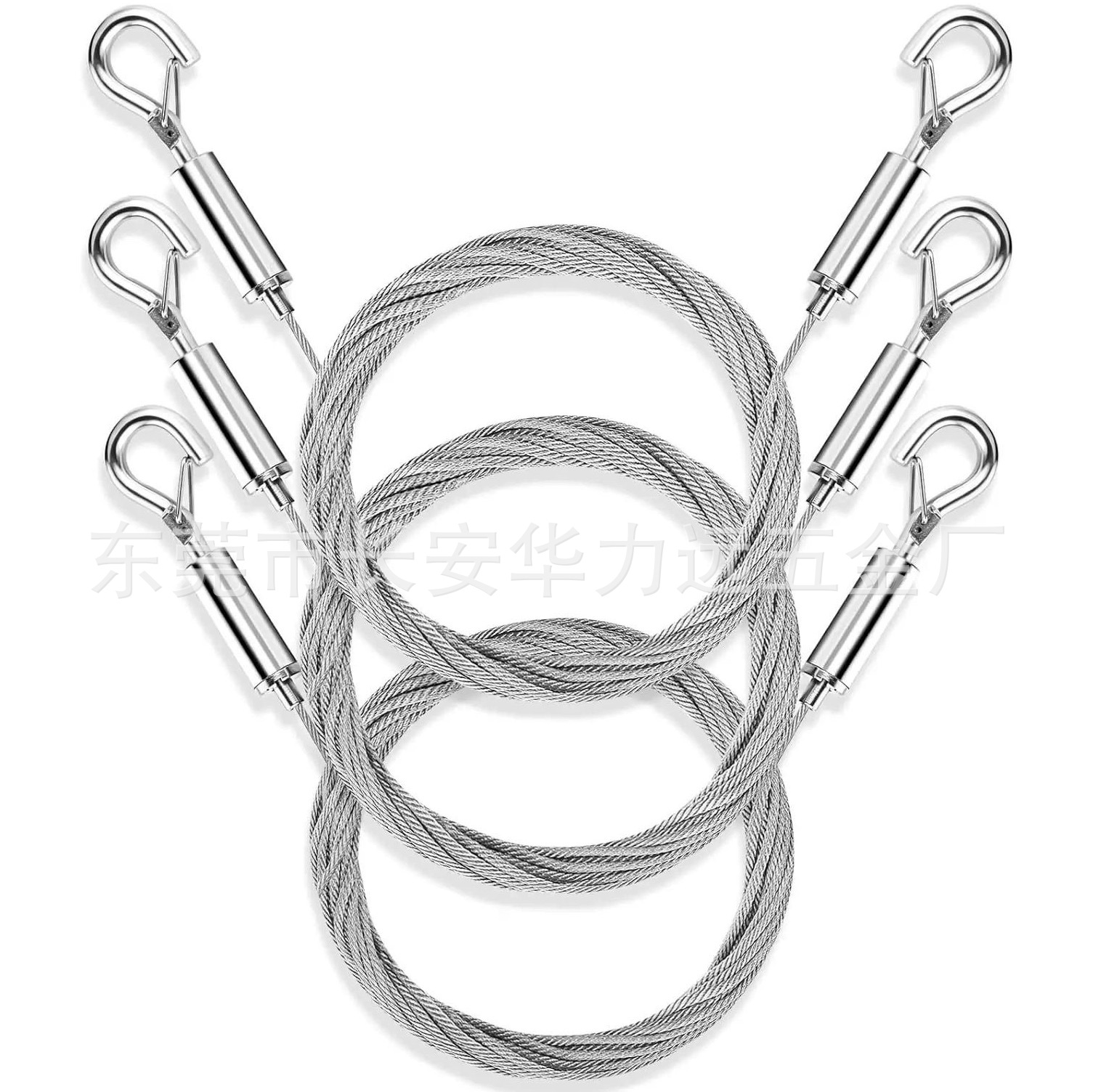 亚马逊钢丝绳吊码吊牌固定绳标识牌灯具吊绳吊件广告牌亚克力板