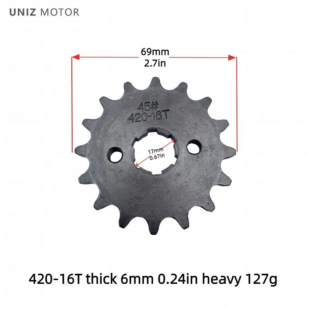 Manufacturer Wholesale Motorcycle Engine Small Gear Sprocket 420/428 Inner Hole 17-20 Motorcycle Parts