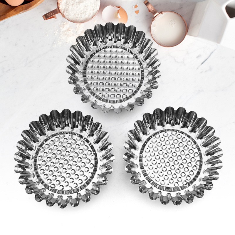 Cake cup tart molds, disposable tin foil tart trays, aluminum foil Portuguese tart cups, kitchen baking tools