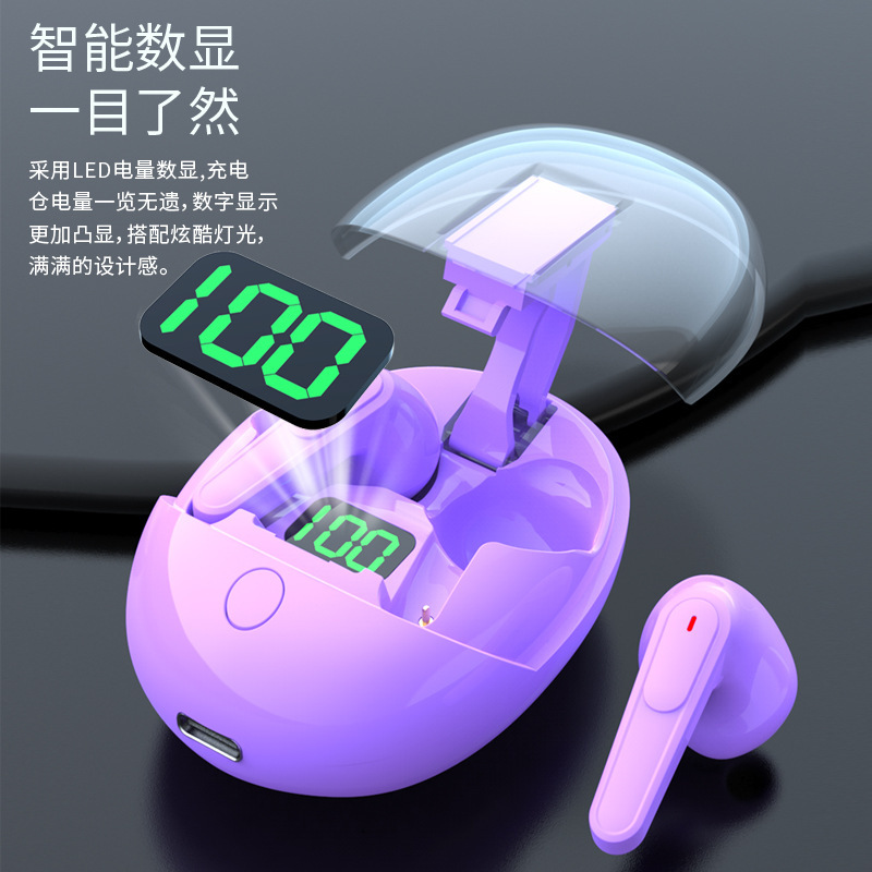 プライベートモデルProOne弾蓋bluetoothイヤホンデジタル表示入耳式5.3自慢ゲーム透明倉bluetoothイヤホン|undefined