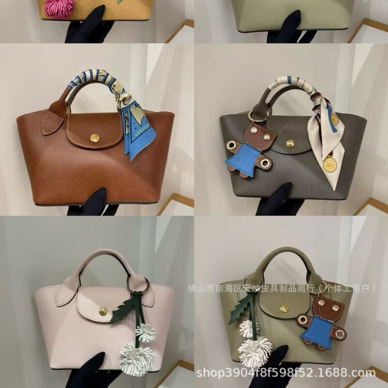 New high-quality Longchamp bag, cowhide mini tote basket bag, shoulder handbag, crossbody bag, dumpling bag New high-quality Longchamp bag, cowhide mini tote basket bag, shoulder handbag, crossbody bag, dumpling bag