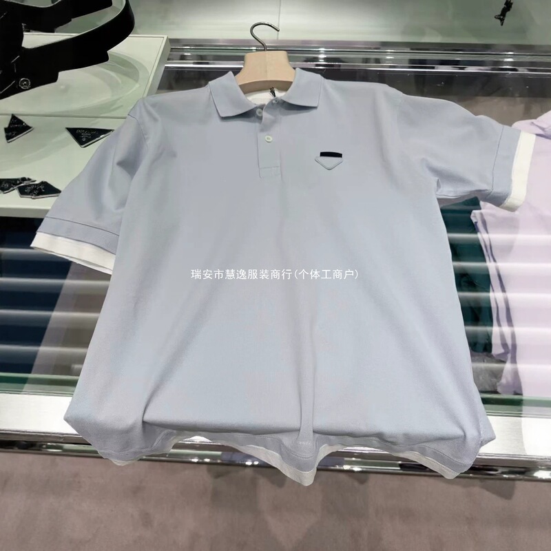 Correct version: 2026 summer new collection, men's lightweight and casual polo shirt with a faux two-piece design, featuring a short-sleeved, loose-fitting style Correct version: 2026 summer new collection, men's lightweight and casual polo shirt with a faux two-piece design, featuring a short-sleeved, loose-fitting style