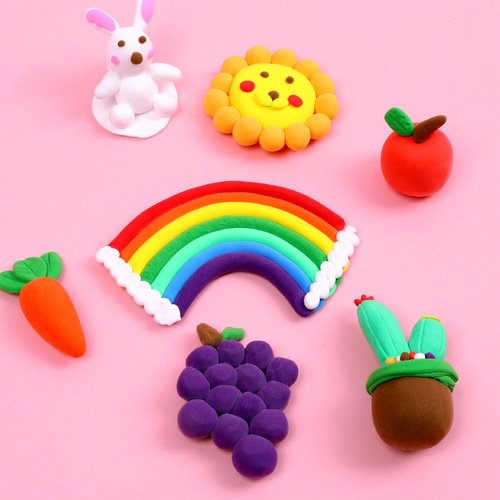 Children's safe non-toxic ultra-light clay colored mud clay 24 colors 36 space mud handmade diy light mud girl toys