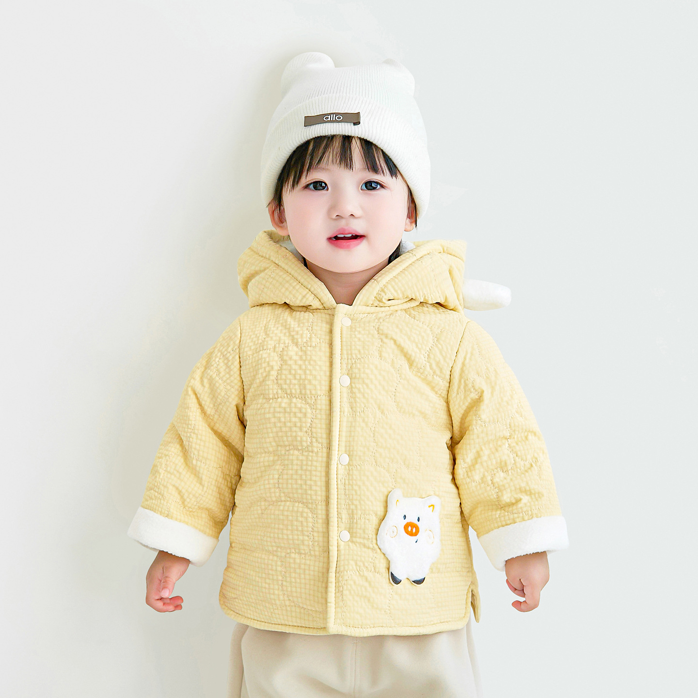 Chaqueta de algodón para bebés otoño y invierno para niños y niñas chaqueta de algodón para niños chaqueta de invierno con chaqueta de algodón cálida para bebés chaqueta de algodón