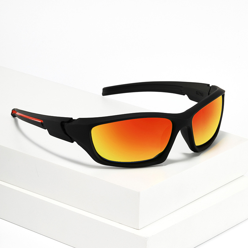 Sports Sunglasses Foreign Outdoor Sports Trendy Men's Driving Anti-Glare Sunglasses Small Frame UV Protection Polarized Glasses_voghion.com