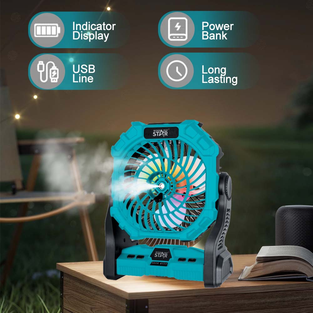 Winning star transfronterizo TYPE-C exterior/interfaz USB pequeño 6 pulgadas portátil DC5V ventilador eléctrico de escritorio