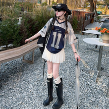 Ůͯ2025�¿�ļ�ӡ�����ɶ���T����ɫ��������ȹ���b��ͯ����