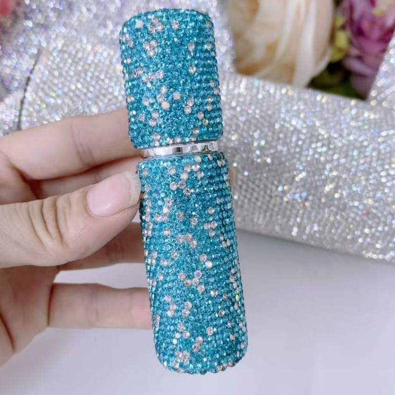 10ml botella de fragancia de diamante con boquilla de pulverización, botella de muestra de vacío, maquillaje de viaje, mini botella de pulverización