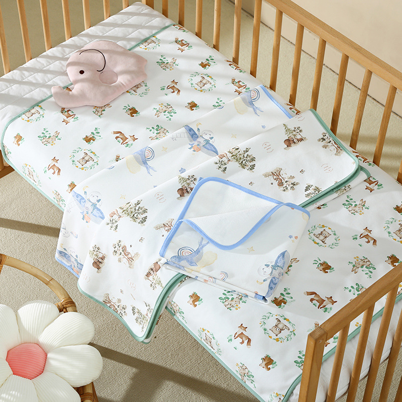 [Customized] Waterproof Pure Cotton Washable Baby Diaper Pad, Newborn Breathable Anti-Leakage Pad, Baby Diaper Pad