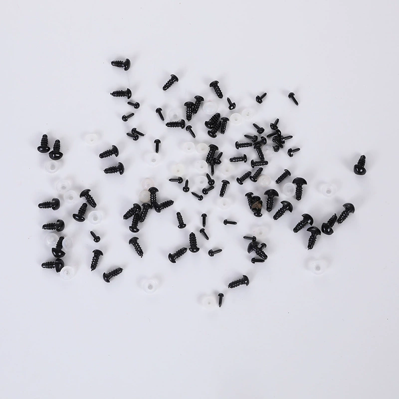 Овальная прямаая булавка с прямой ручкой, глаз, нос, шерстяной фетр, крученая палочка, черный треугольный нос, кукла, глаза-бобы