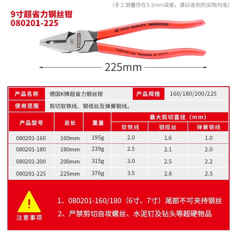 Оригинальные импорт multifunktional stainless проволока, клещи для кабеля, Германия, тигр