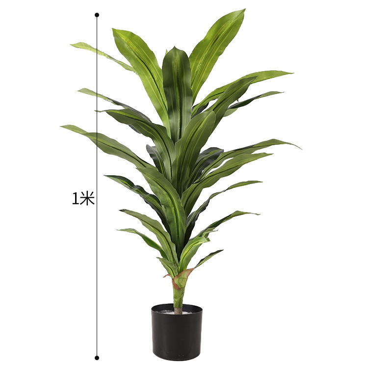 Simulación de estilo europeo de decoración de paisajismo de plantas Simulación de girasol de cola suelta interior y exterior árbol falso planta verde decoración de adorno en maceta