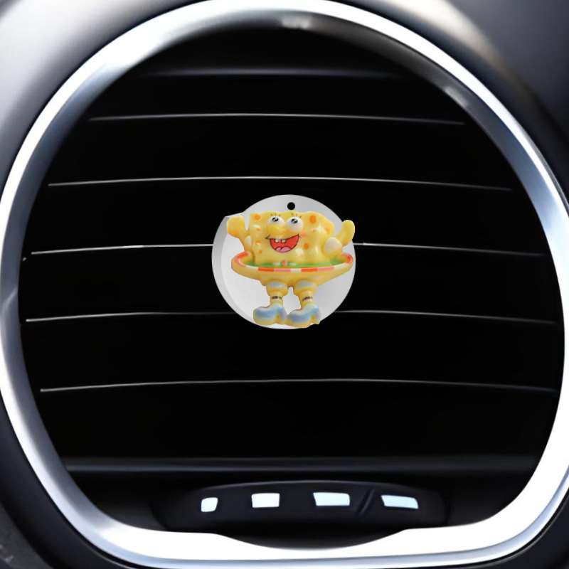 Nueva creatividad SpongeBob accesorios de automóviles dibujos animados consola central de aire acondicionado accesorios de salida de aire
