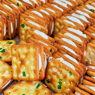 散装500g台湾香葱手撕牛轧饼牛扎糖夹心饼干糕点休闲零食工厂批发
