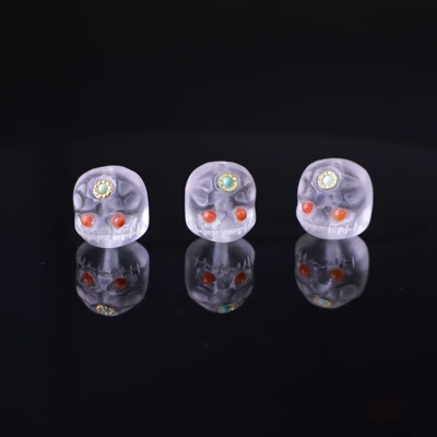 Agate Inlaid Spacer Beads, Zərgərlik ara hissələri - imitation-crystal-daze-inlay-12x12mm