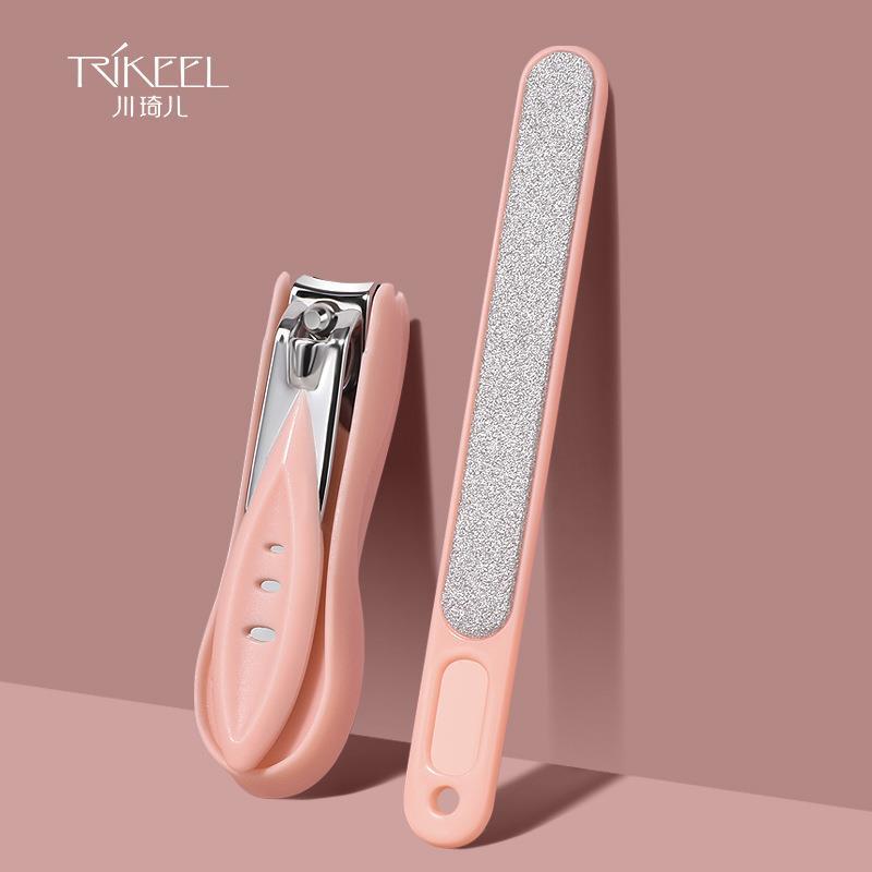 Chuanqi's nail clippers set stainless steel anti-splash adult large sharp nail clippers nail file combination home
