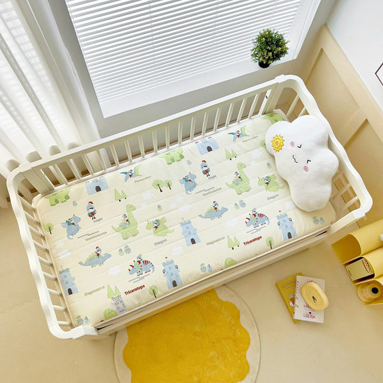 Children's Kindergarten Class A 4D Breathable Washable Cotton Nap Mattress Mattress Spliced Mattress Mattress Small Bed Sleeping Mattress