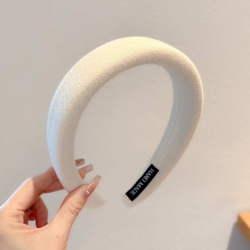 Coreana otoño invierno cinturón de cabello 2024 nuevo otoño invierno cráneo alto borde amplio presión de cabello pinzas de cabello tocado cinturón de cabello de alta calidad