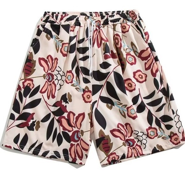 Pantaloncini da mare uomo stampati con taglio dritto estivi_voghion.com