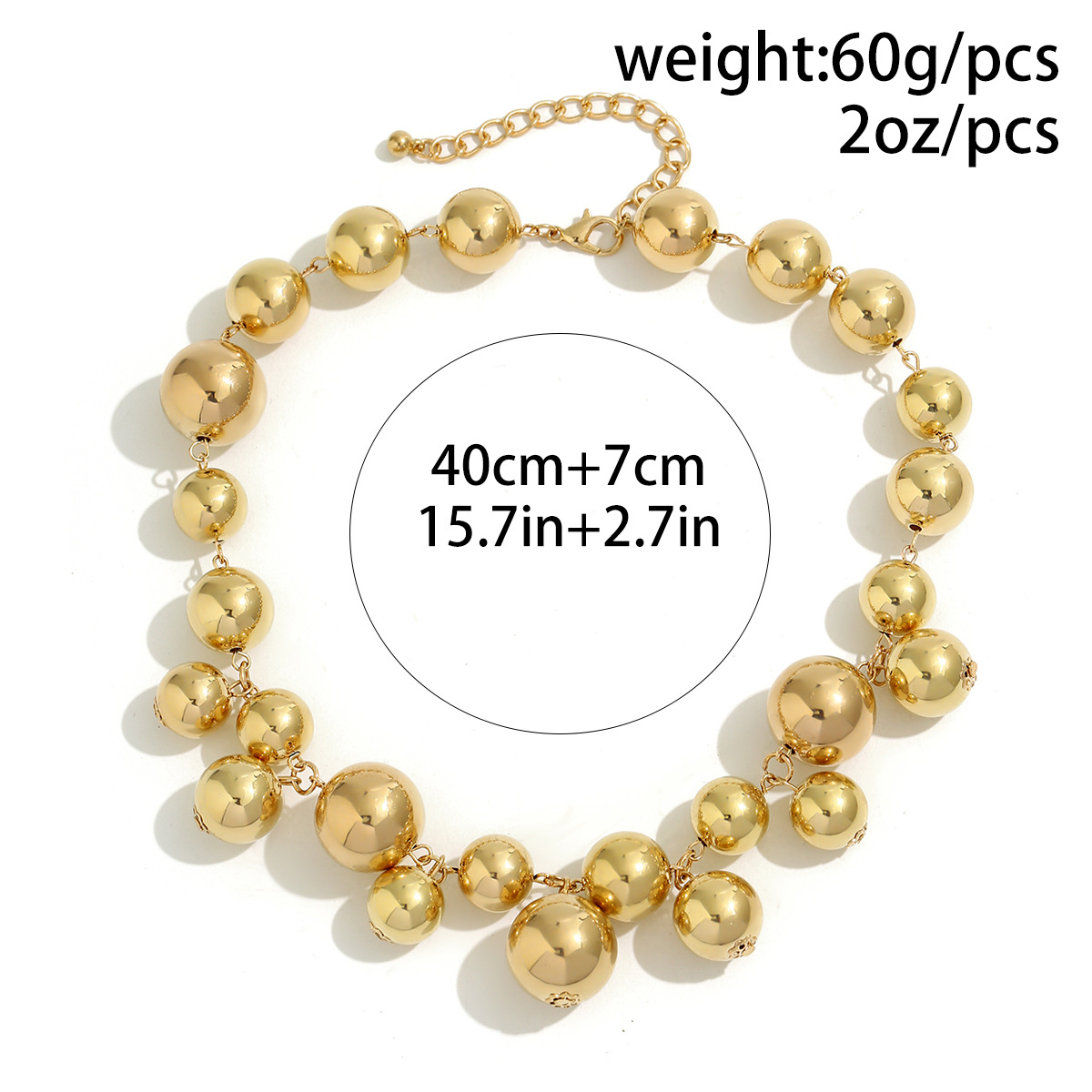 Pearl Necklace And Bracelet Set Statement Choker Set For Women_voghion.com