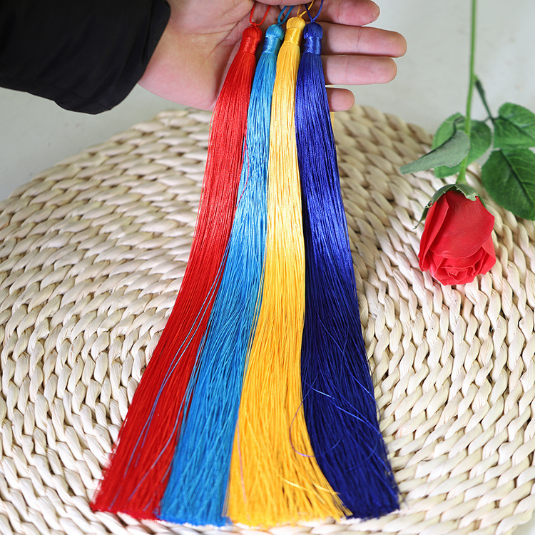 30cm Long Tassel Ancient Windmill Hanging Stage Decoration DIY Handmade Sword Tassel Hanging Tassel Classical Hanging Ice Silk
