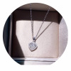 Universal fashionable pendant heart shaped, necklace, city style